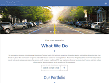 Tablet Screenshot of mainstreethospitalitygroup.com